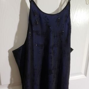 Vintage dark blue black Rose's dress